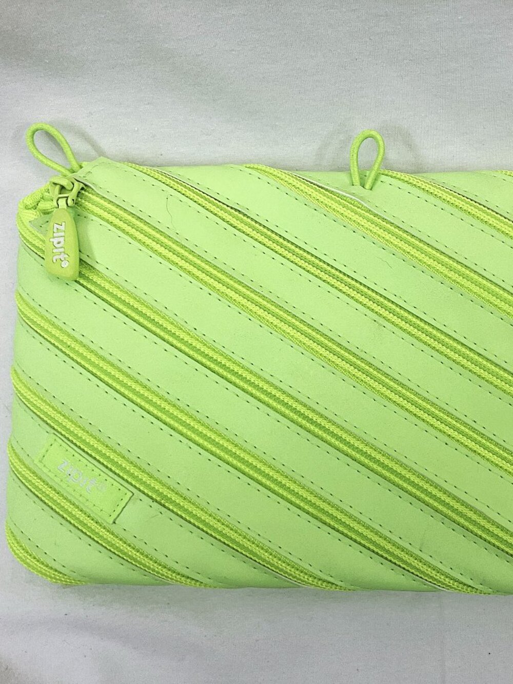 Zip It Candy Lime Green Jumbo Binder Pouch 6" x 9" Case